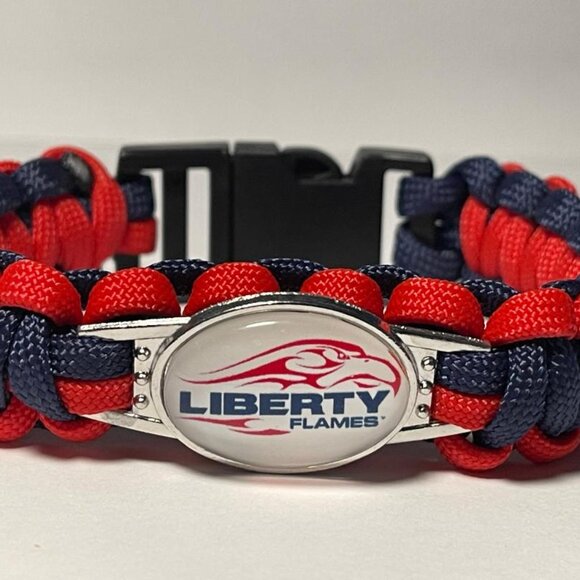 Liberty Flames NCAA Paracord Bracelet NEW - Picture 1 of 2
